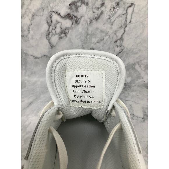 Official Program Size 9.5 White/Leopard Print STW-30 Leather Sneakers C1-3 - Picture 9 of 10